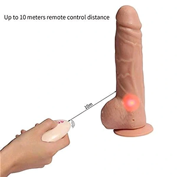 Big Detective Wireless Rotating Dildo – 20 Speeds - Cameo, Soft Silicone, 6.5 Inches