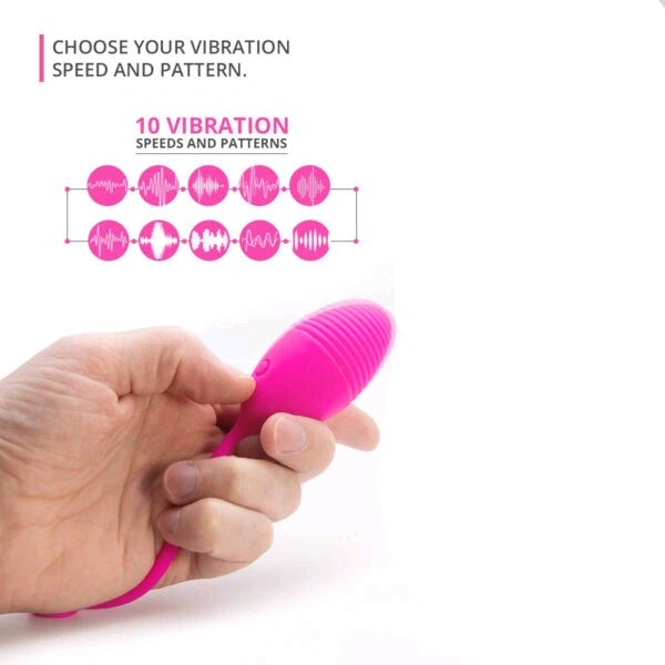 New Arrival  Dancing Fairy Egg Vibrator - Tickle Me Pink, Silicone