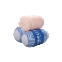 New Arrival  Mini Masturbator Cup – 4inch - Soft Silicone, 4 Inch, Web Orange