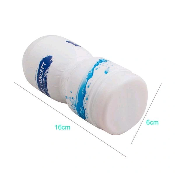 New Arrival  Life-Like Male Masturbator - White, TPR / Medical Grade TPR+ Soft Silicone, 16 cm×6 cm