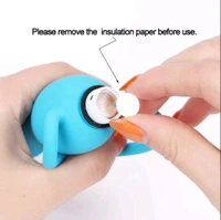 Multi Beads Silicone Butt Plug Vibrator - premium silicone, Cornflower Blue