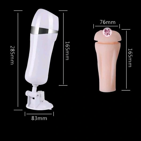 New Arrival  A8 Hands-Free Masturbation Cup - White, Abs+ Soft Silicone