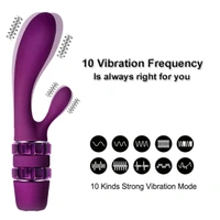 Powerful G-Spot Vibrator - High Grade Silicone, Purple, 5.2 Inches