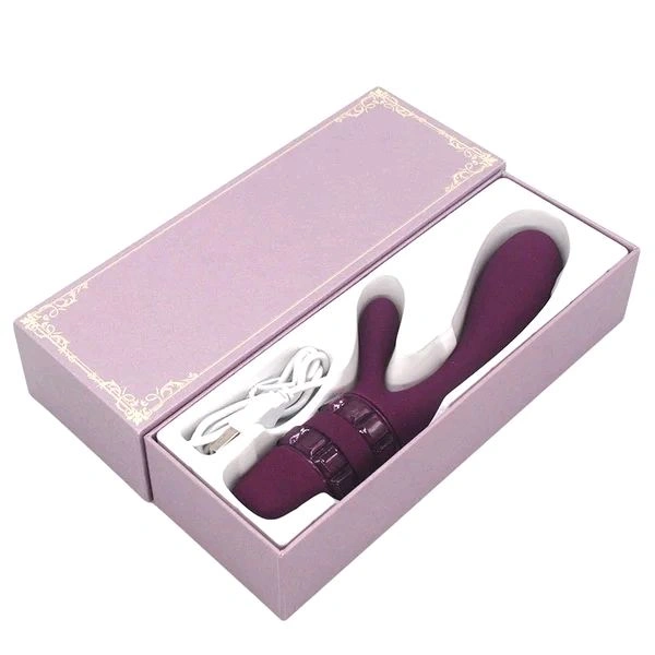 Powerful G-Spot Vibrator - High Grade Silicone, Purple, 5.2 Inches
