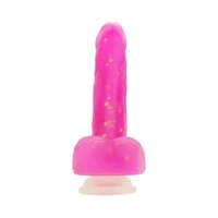 Star Dildo - Silicone, Insertable: 6.5 Inch, Pink Flamingo
