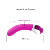 Tongue Licker Vibrator - Purple Pizzazz, Abs+ Silicone, 5.6 Inches
