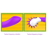 Tongue Licker Vibrator - Purple Pizzazz, Abs+ Silicone, 5.6 Inches