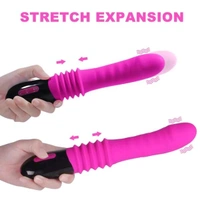Nelson Thrusting Vibrator - Pink Flamingo, Abs+ Silicone, Insertable: 6.2 Inches