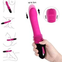 Nelson Thrusting Vibrator - Black, Abs+ Silicone
