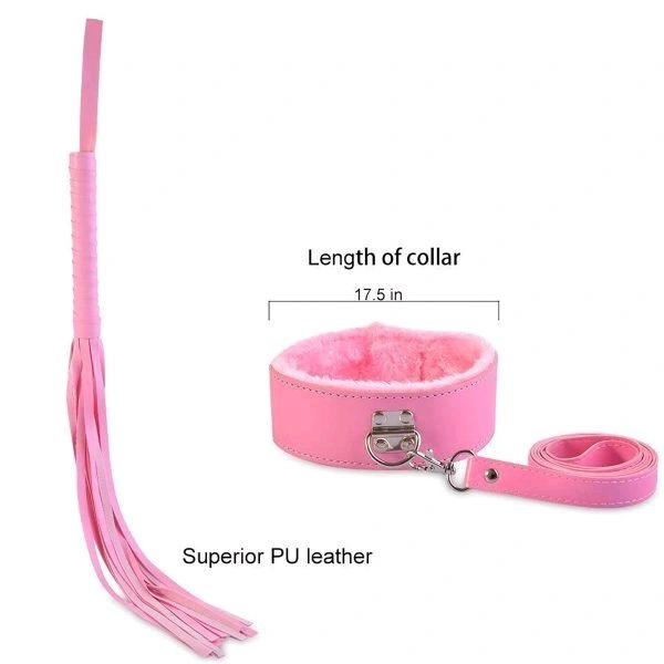 Bondage Kit for Couples  - Black, Leather+ Cotton+ Stainless Steel