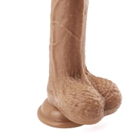 Realistic Dildo with Strong Two Layer Silicone Suction Cup - 8 inches