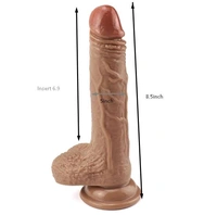 Realistic Dildo with Strong Two Layer Silicone Suction Cup - 11 inches