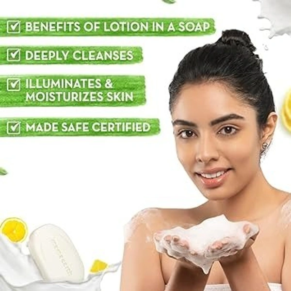 Mamaearth Ubtan Moisturizing Lotion Soap 125 g (Pack of 4) | Removes Tan | Benefits of Lotion in a Soap | Gently Exfoliates & Deeply Cleanses | Nourishes Dry Skin | Non Drying | Grade 1 Soap - 12 x 6.1 x 9.8 Centimeters