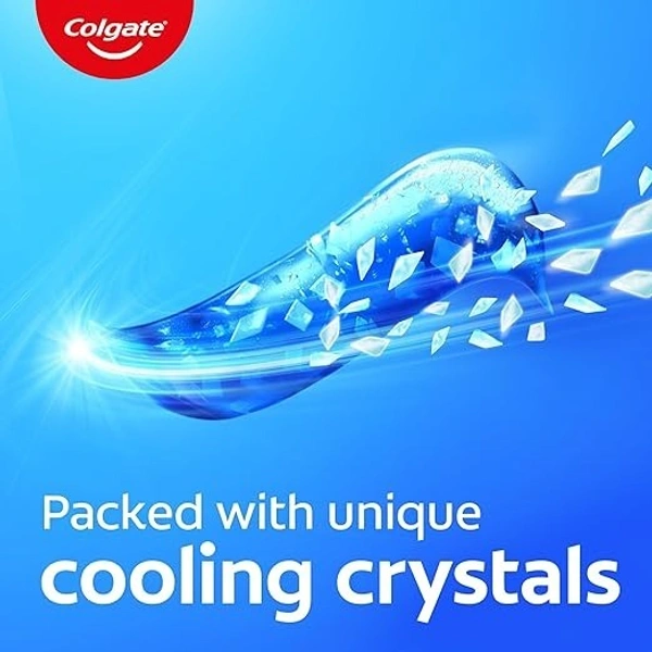 Colgate MaxFresh 600g (150g x 4, Pack of 4) Breath Freshener Toothpaste, , Peppermint Ice, Blue Gel Paste with Menthol, Cooling crystals for bad breath control