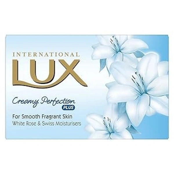 LUX International Creamy White Soap Bar, 125 g - 43 x 64 x 99 Millimeters