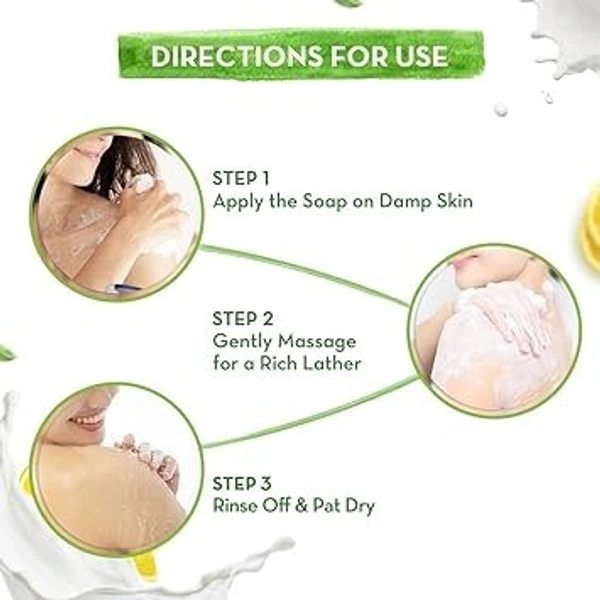 Mamaearth Ubtan Moisturizing Lotion Soap 125 g (Pack of 4) | Removes Tan | Benefits of Lotion in a Soap | Gently Exfoliates & Deeply Cleanses | Nourishes Dry Skin | Non Drying | Grade 1 Soap - 12 x 6.1 x 9.8 Centimeters