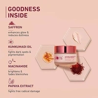 Plum Saffron & Kumkumadi Oil Daily Glow Bright Moisturizing Cream | Quick-Absorbing Day Cream to Brighten Skin, Enhance Glow | with SPF 35 for UVA/UVB Protection | All Skin Types | Women & Men | 50g