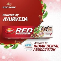 Dabur Red Toothpaste | World's No.1 Ayurvedic Paste | Provides Germ Protection, Cavity Protection, Plaque Removal | Prevents Gum Bleeding, Yellow Teeth, Toothache, Bad Breath