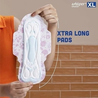 Whisper Choice Sanitary Pads for Women, XL, 6 Napkins (Pack of 1)