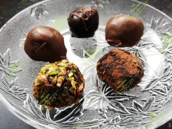 HK Chocolates Pistachio & Hazel Nut Truffles - 0.5 KG