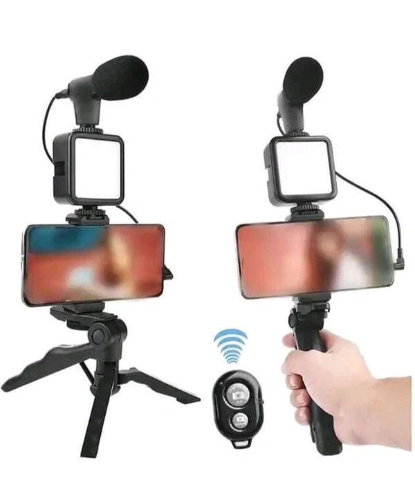 Skyz International  Skyz Mobile Video Making Kit ,Monopod Kit,Tripod Kit.(Black Supports Upto 100gm) - Black