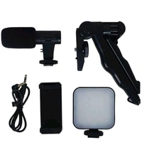 Skyz International  Skyz Mobile Video Making Kit ,Monopod Kit,Tripod Kit.(Black Supports Upto 100gm) - Black