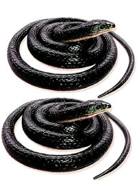 TESLA FAKE SNAKE  FOR Fun ANY MORE Rubber Snake Pack Of 2