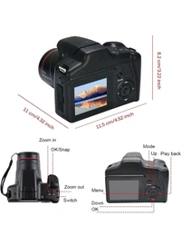 TESLA Acuvar Digital Camera, 16 Megapixel Photo Camera Mini Digital SLR Camera, CMOS Sensor 2.4“ TFT LCD Compact Camera, 16X Digital Zoom Video Camera for Children Adults Beginners
Style Name: Camera Only
 - 2.4 Tft Lcd
