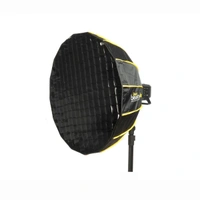 JENIE Beautybox Softbox with Grid 65CM / Bowens/White/Lightweight, Portable, Quick Set-up and Folding, Comes with Carry Bag – Compatible with Aputure, Godox, Digitek, and More Studio Lights