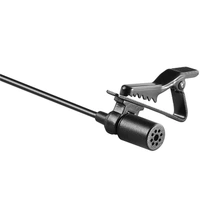 Boya ByM1 Auxiliary Omnidirectional Lavalier Condenser Microphone with 20ft Audio Cable (Black)