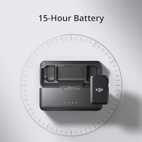 DJI Mic - Wireless Microphone System for Smartphones, Cameras, Laptops, Compact and Portable Wireless Mic Lavalier with Dual-Channel Recording, 250 Meter Transmission Range, 15-Hour Battery Life