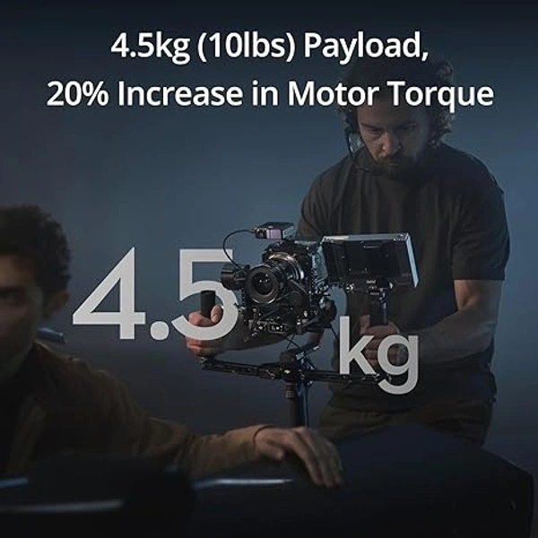 DJI RS 4 Pro, 3-Axis Gimbal Stabilizer for DSLR & Cinema Cameras Canon/Sony/Panasonic/Nikon/Fujifilm, 2nd-Gen Native Vertical Shooting, 4.5kg (10lbs) Payload, Dual Focus & Zoom Motors