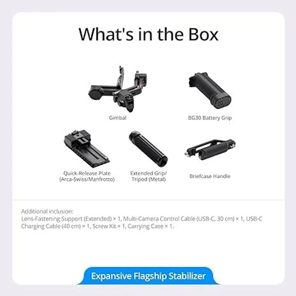DJI RS 4 Pro, 3-Axis Gimbal Stabilizer for DSLR & Cinema Cameras Canon/Sony/Panasonic/Nikon/Fujifilm, 2nd-Gen Native Vertical Shooting, 4.5kg (10lbs) Payload, Dual Focus & Zoom Motors