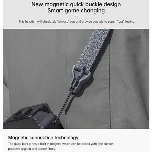 ULANZI Falcam Maglink Quick Magnetic Buckle Shoulder Strap Classic (Gray, 39-57)"