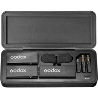 Godox MoveLink Mini 2.4GHz USB-C Wireless Microphone Kit 2, Classic Black