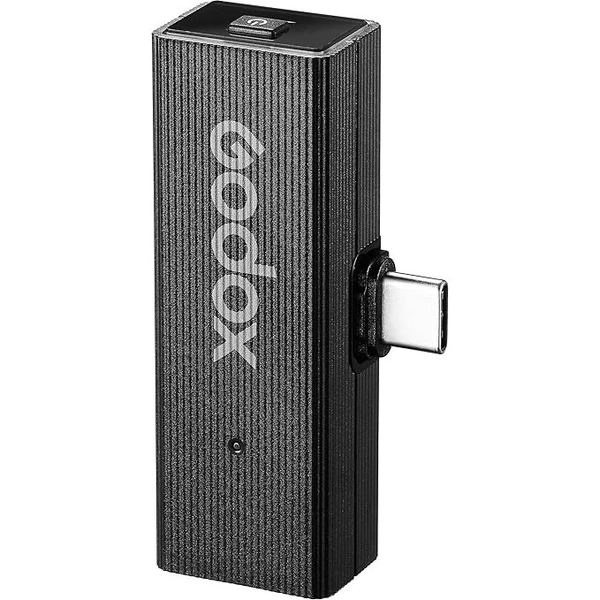 Godox MoveLink Mini 2.4GHz USB-C Wireless Microphone Kit 2, Classic Black