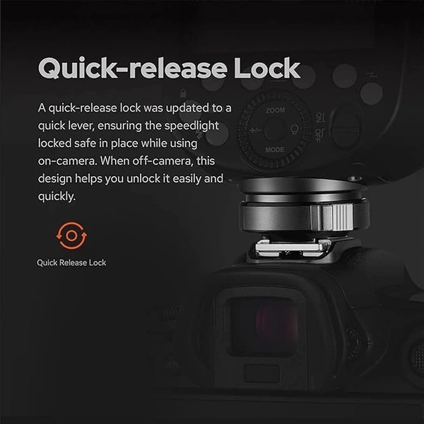 GODOX Godox V860III-C Flash for Canon Camera Flash Speedlite 7.2V/2600mAh Li-ion Battery, 2.4G Wireless HSS 1/8000 1.5s Recycle Time 10 Levels LED Modeling Light for Canon