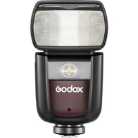 GODOX Ving V860IIIS Speedlight, 76Ws 2.4G HSS Camera Flash, 7.2V/2600mAh Li-ion Battery, 0.01-1.5s Recycle Time, 10 Levels LED Modeling Lamp, for Sony Camera, W/Locking System, Black