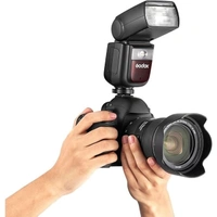 GODOX Ving V860IIIS Speedlight, 76Ws 2.4G HSS Camera Flash, 7.2V/2600mAh Li-ion Battery, 0.01-1.5s Recycle Time, 10 Levels LED Modeling Lamp, for Sony Camera, W/Locking System, Black