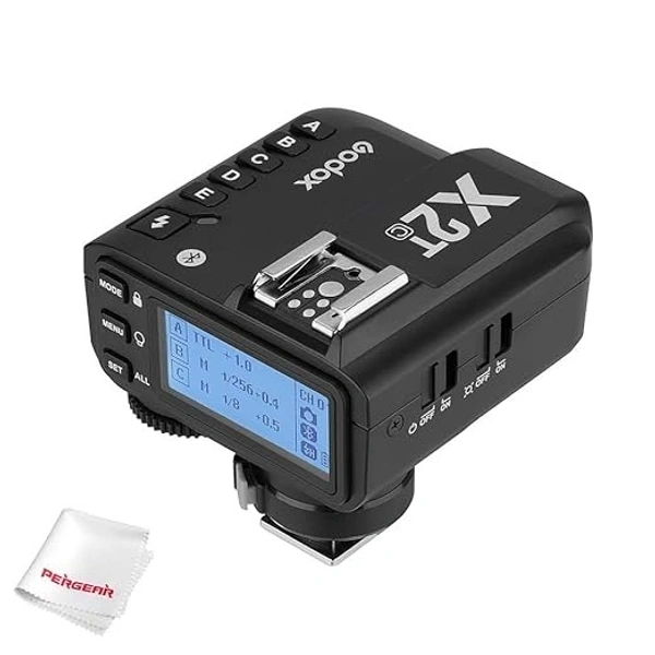 GODOX Godox X2T-C TTL Wireless Flash Trigger for Canon, Bluetooth Connection, 1/8000s HSS, TCM Function, 5 Separate Group Buttons, Relocated Control-Wheel, Hotshoe Locking, AF Assist Light