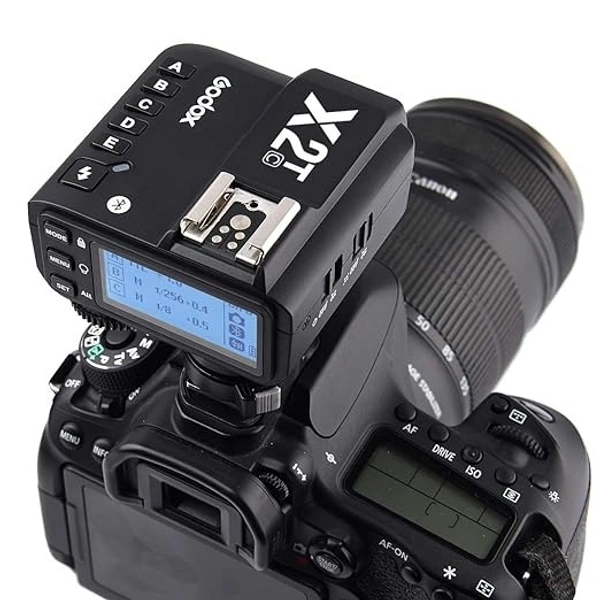 GODOX Godox X2T-C TTL Wireless Flash Trigger for Canon, Bluetooth Connection, 1/8000s HSS, TCM Function, 5 Separate Group Buttons, Relocated Control-Wheel, Hotshoe Locking, AF Assist Light