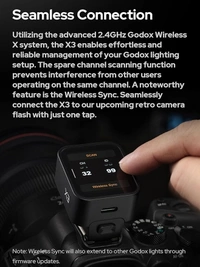 godox Godox X3-C TTL Wireless Flash Trigger,Compatible for Canon Camera, OLED Touchscreen X3 C Flash Transmitter, Built-in Lithium Battery, Support Quick Charge, with TCM Conversion