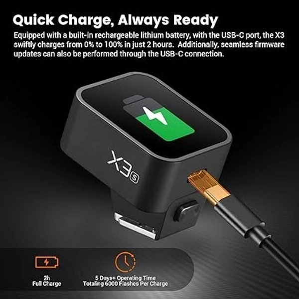 GODOX Godox X3-S X3S TTL Wireless Flash Trigger, Large OLED Touchscreen, Built-in Lithium Battery, Support TTL Auto/Manual/Multi Flash for Sony Camera