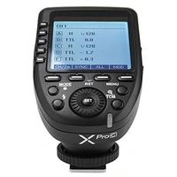 GODOX XPro-C Flash Trigger Transmitter with E-TTL II 2.4G Wireless X System HSS LCD Screen for Canon DSLR Camera (Black)