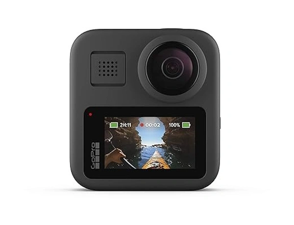 GOPRO GoPro MAX 360 Action Camera (Waterproof + Stabilization) with Touch Screen Spherical 5.6K30 HD Video 16.6MP 360 Photos 1080p Live Streaming Stabilization