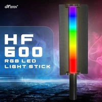 HIFFIN (HF-600 RGB) Portable Light Wand Handheld RGB LED Stick Light for Photography, 2500K-9900K Adjustable, 24 Fx Light Effect, Power 24W, Barndoor, 5200mah in Built Battery