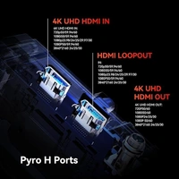 HOLY LAND ?Hollyland Pyro H? Wireless HDMI Video Transmission System, Auto Dual-Band Hopping, 4K30/1080p60 1300ft Los Range 60ms Latency, Smart Channel Scan, Up to 4 Receiver, UVC Live Stream (1TX+1RX)