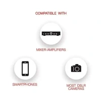 JBL Commercial CSLM30B Auxiliary Omnidirectional Lavalier Microphone with Headphone-Out for Content Creation