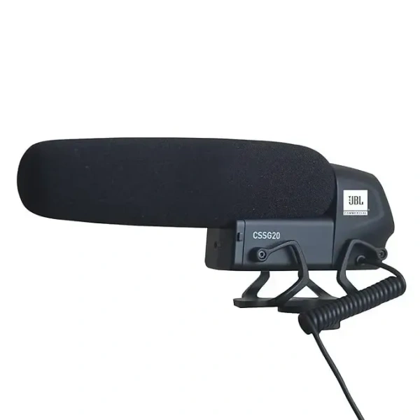 JBL Commercial CSSG10 On-Camera Shotgun Condenser Microphone for Cameras & Smartphones ideal for Youtubers, Vloggers, News Gathering, Content Creation