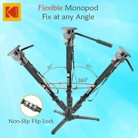 KODAK M531 Monopod with Support Foot, 32mm Strong Aluminum Tube Monopod, Black